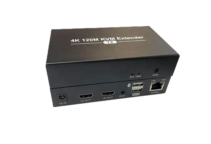 HD HDMI KVM Extender – 120M | 1080P@60Hz | 4K@30Hz Loop Out | USB KVM & IR Control