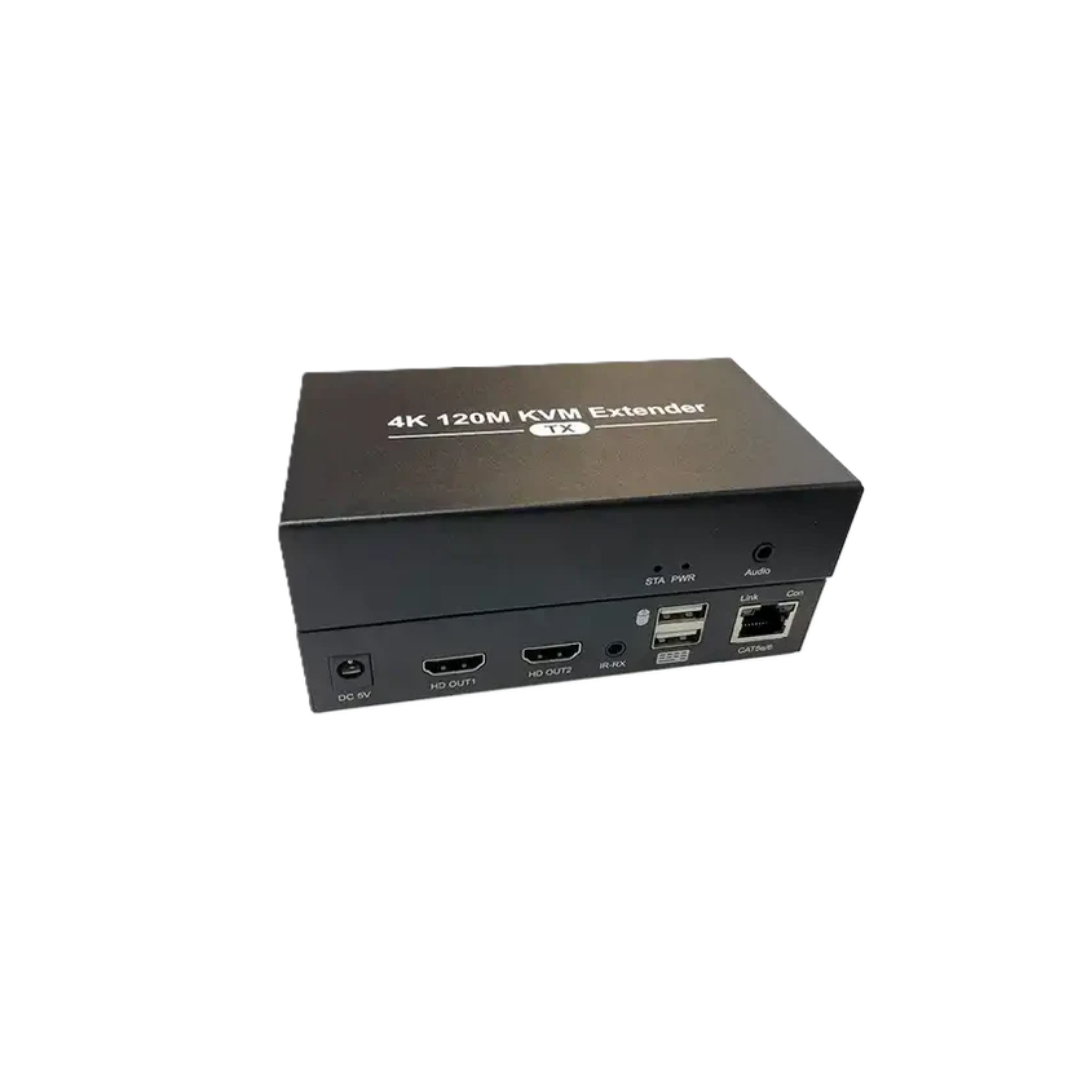 ZX-HDE-4K-120M-KVM-IR – 120M | 1080P@60Hz | 4K@30Hz Loop Out | USB KVM & IR Control