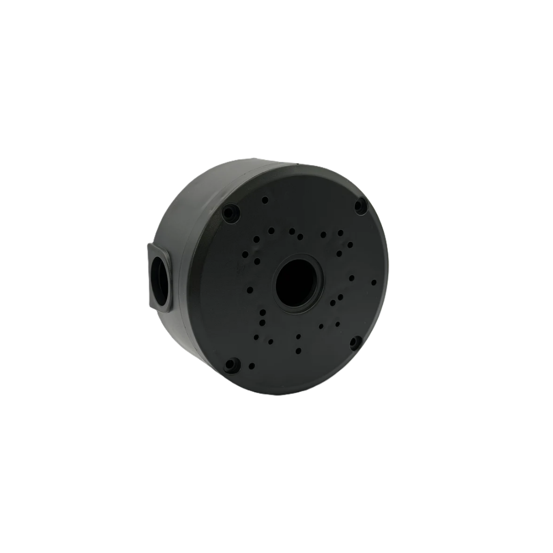 ZX-IP-LV-R120B | Round IP Plastic Junction Box 120 x 47mm Black