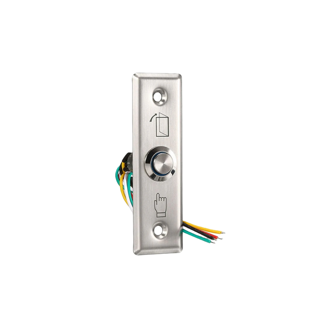 ZX-SLIM-PTE-SS | Stainless Steel Slim Flush Mount Push To Exit Button