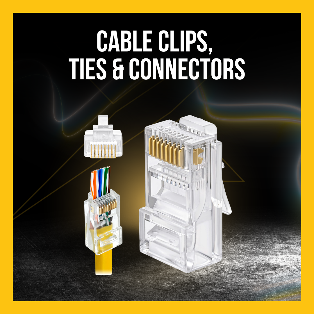 Cable Clips, Ties & Connectors