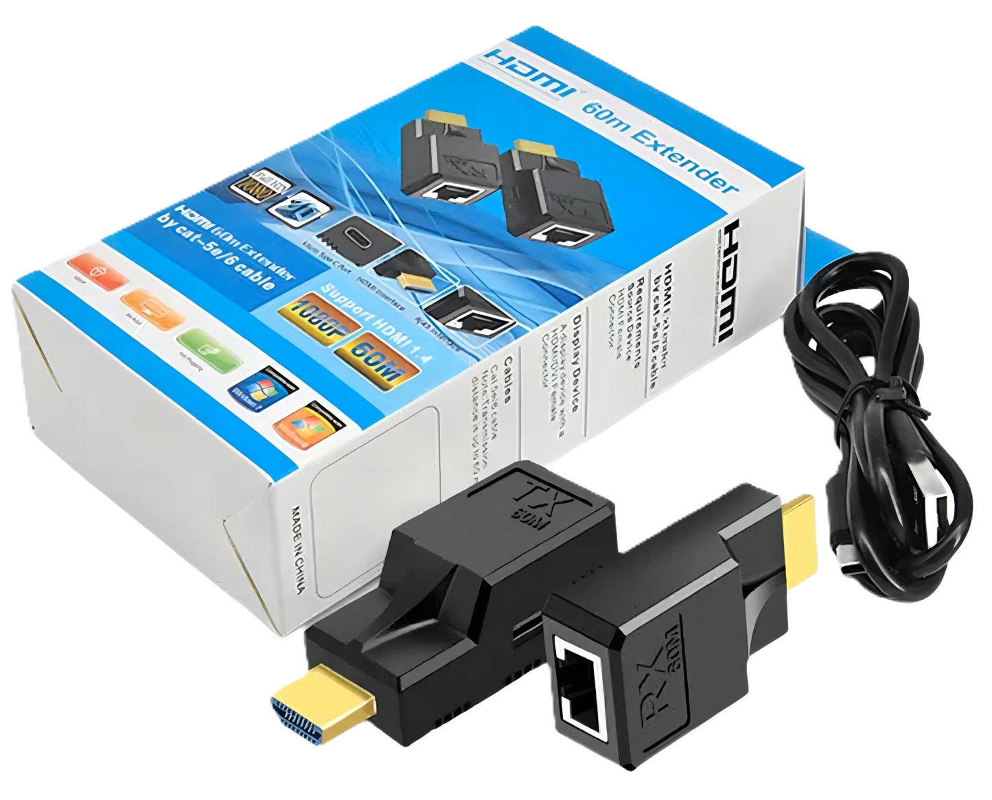 ZX-HE2K-60M-P | 60M HDMI Extender 1080P