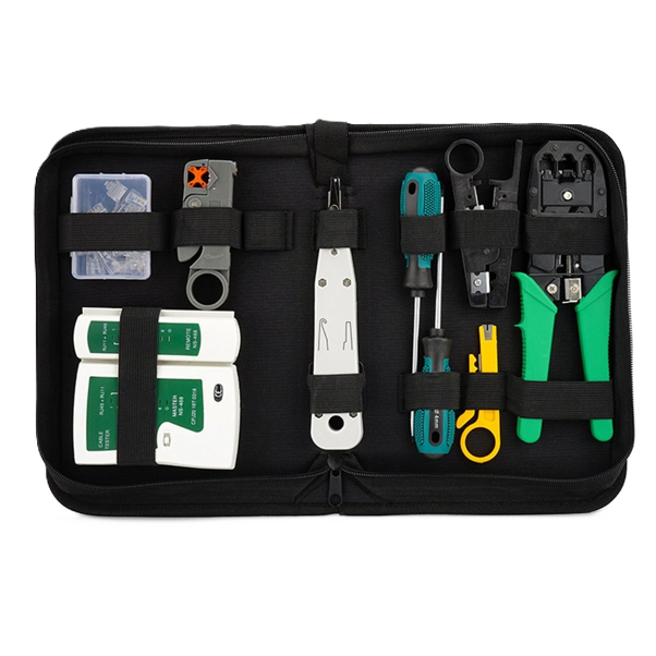 ZX-2KT-2177D | Professional RJ45 Network Tool Kit with EZ Crimp Tool