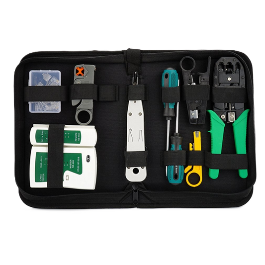 ZX-2KT-2177D | Professional RJ45 Network Tool Kit with EZ Crimp Tool