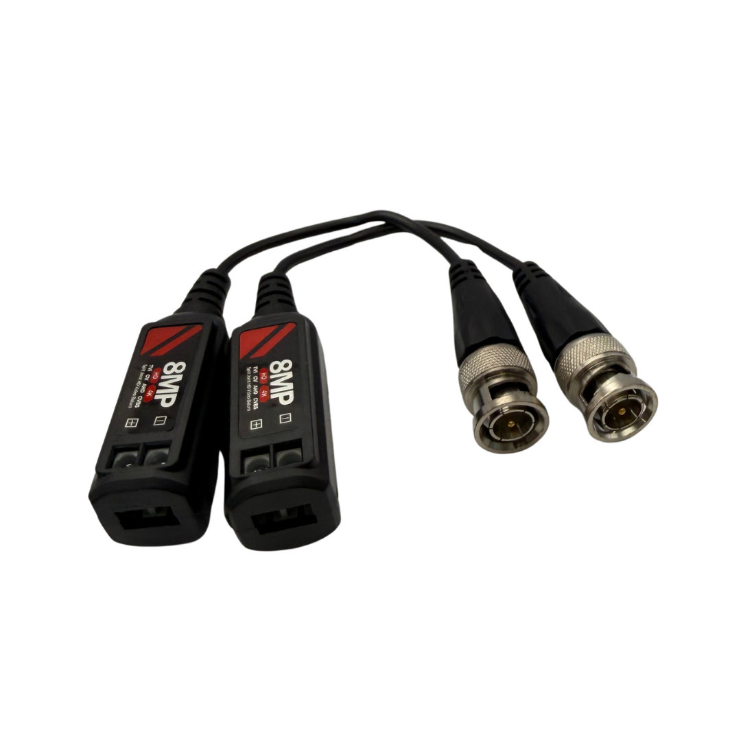 ZX-BAL-8MP-PRO-SC | Professional 8MP CCTV Video Balun with Screw Terminal Connection
