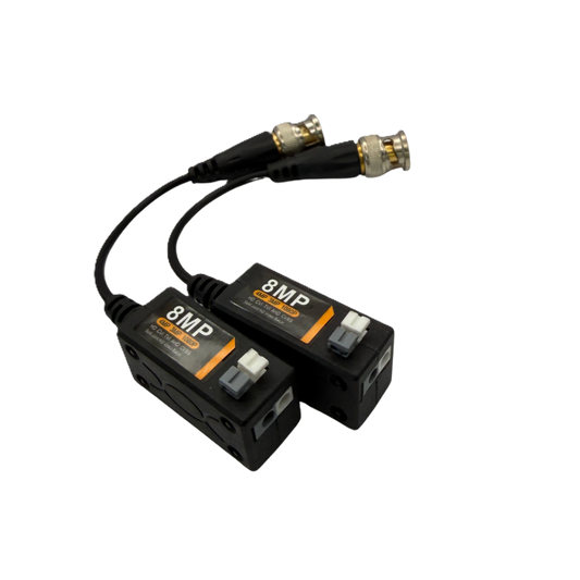 ZX-BAL-8MP-PU | 8MP CCTV Video Balun with Push Terminal Connection