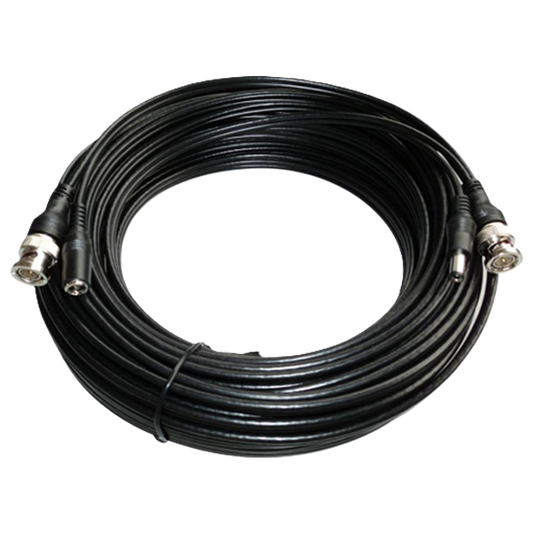 ZX-BNC-B | Mini RG59 + 2 Core Pre-Made CCTV Cable Black PVC