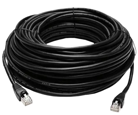 ZX-CAT6-PSC | Solid Bare Copper Black CAT6 Cable – 10M, 20M & 30M