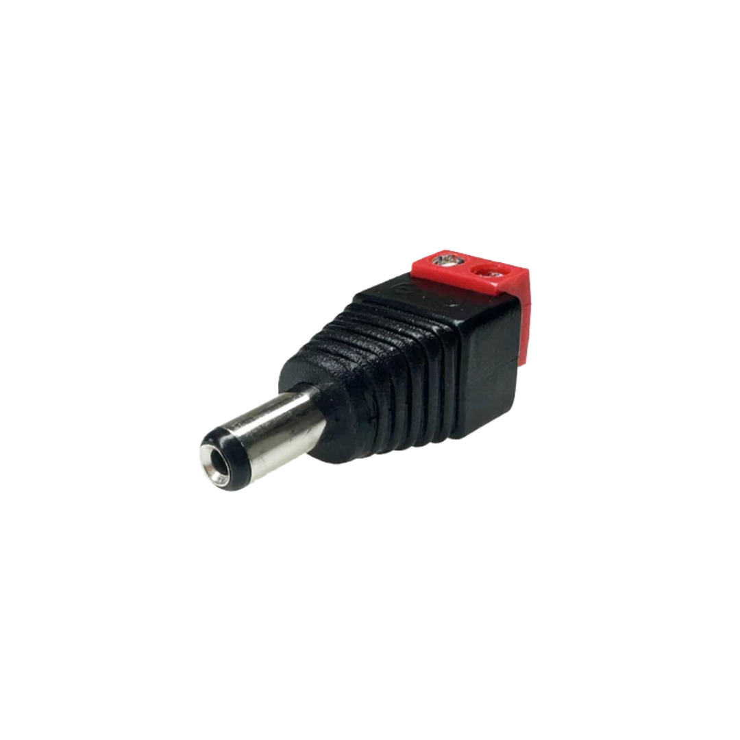 ZX-DCPLUGM-RED | Professional DC Male Power Connector Red