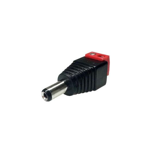 ZX-DCPLUGM-RED | Professional DC Male Power Connector Red