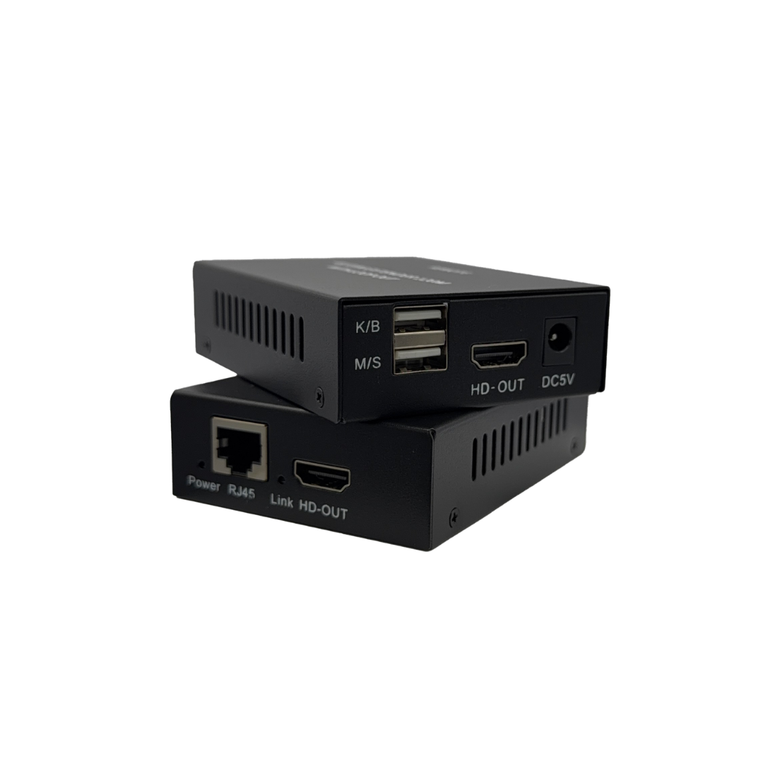 ZX-HDE-4K-120M-KVM – 120M | 1080P@60Hz | 4K@30Hz Loop Out | USB KVM