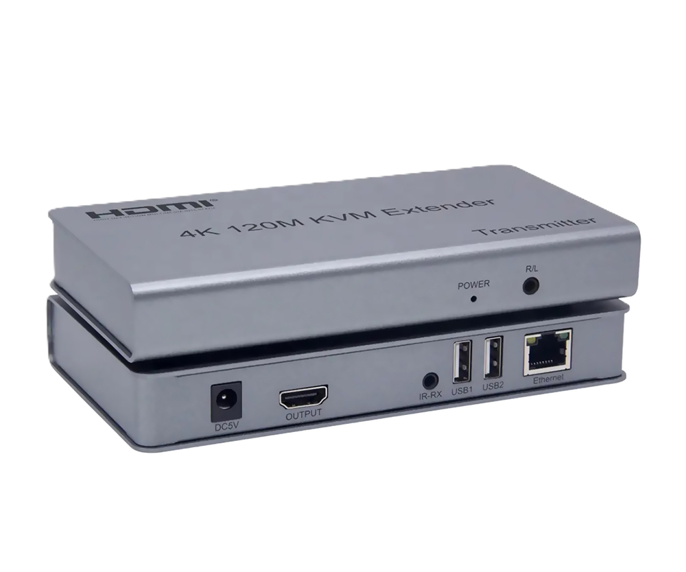HD HDMI KVM Extender – 120M | 1080P@60Hz | 4K@30Hz Loop Out | USB KVM