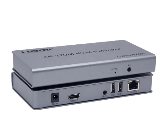 HD HDMI KVM Extender – 120M | 1080P@60Hz | 4K@30Hz Loop Out | USB KVM