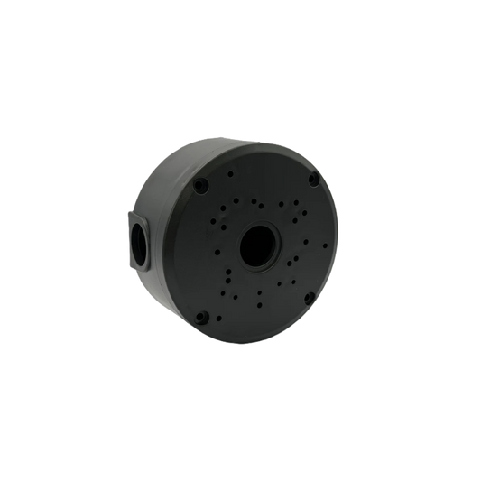 ZX-IP-LV-R120B | Round IP Plastic Junction Box 120 x 47mm Black