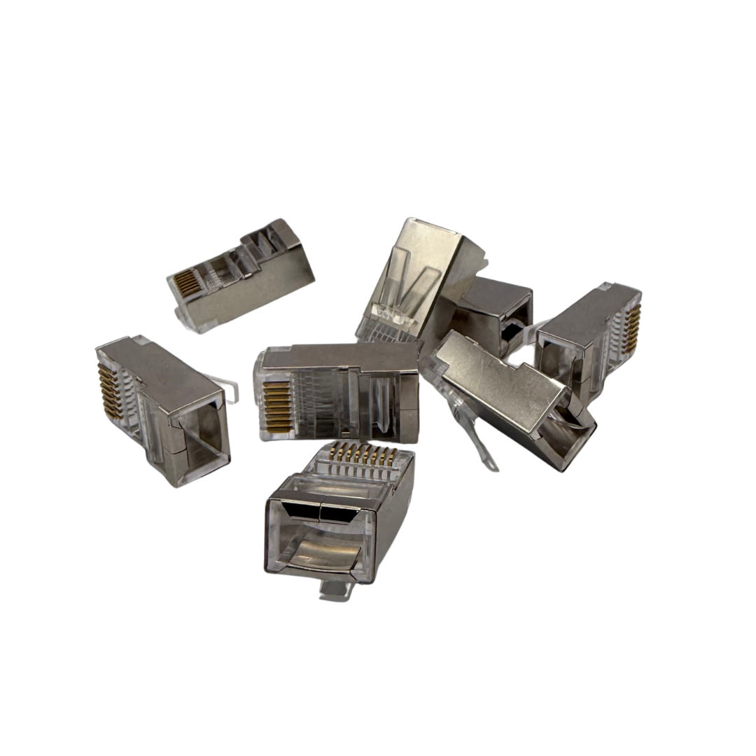 ZX-RJ45-EZ-CAT5S | Shielded CAT5e RJ45 Pass Through Connectors (100 Pack)