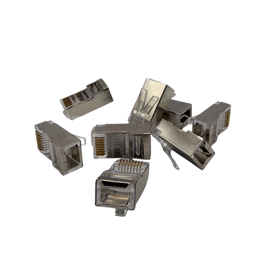 ZX-RJ45-EZ-CAT5S | Shielded CAT5e RJ45 Pass Through Connectors (100 Pack)