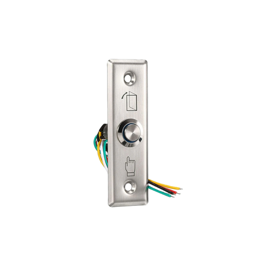 ZX-SLIM-PTE-SS | Stainless Steel Slim Flush Mount Push To Exit Button